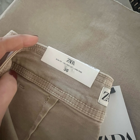 Zara Marine straight pants in color Stone size 4, euro 36 - Picture 2 of 5